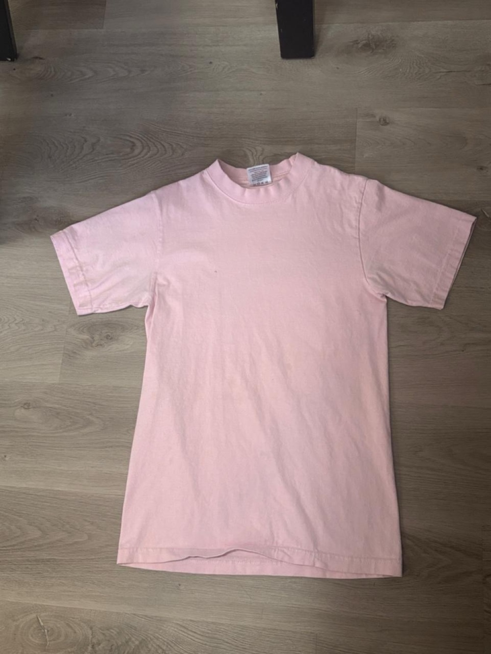 Kids Short Sleeve Crewneck Tee in Light Pink